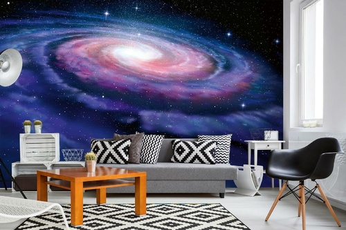 Vlies Fototapete - Spiralgalaxieillustration 375 x 250 cm